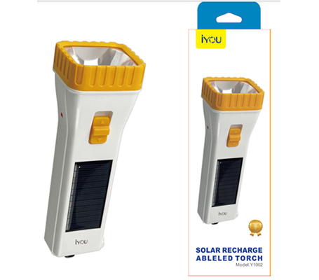 SOLAR RECHARGE ABLE LED TORCH Y1002
