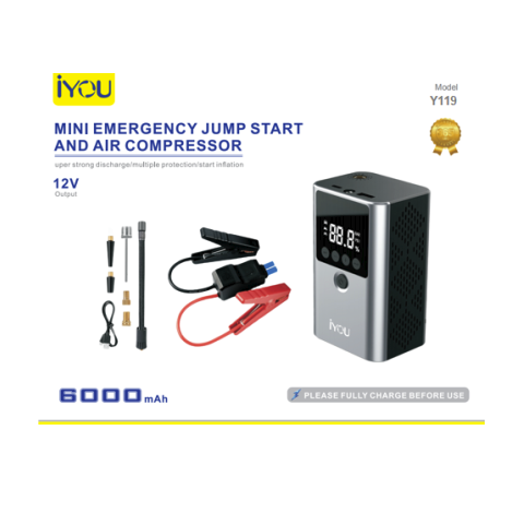 Car Jump Starter & Air Compressor Y119